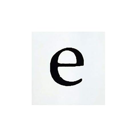 Letter"e" Slide, w.m. Prepared Microscope Slide Cover