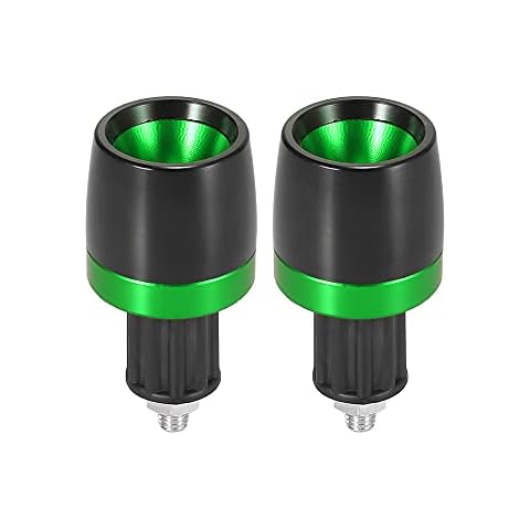 Motoforti 2pcs 18mm Handlebar End Caps Plug Bar End for Motorcycle Green Cover