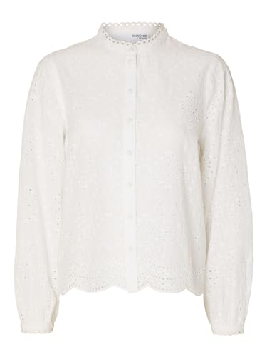 Chemisier à manches longues SELECTED FEMME en broderie délicate pour un style raffiné