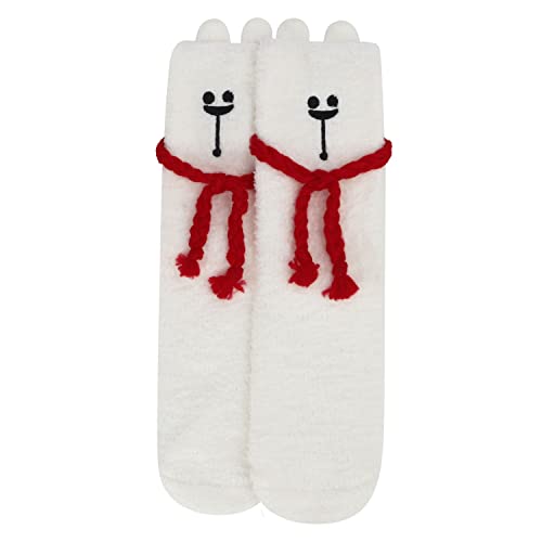 Image of Snoozies Fuzzy Funny Socks for Women, Christmas Sock 1 Pair, Cozy Winter Holiday