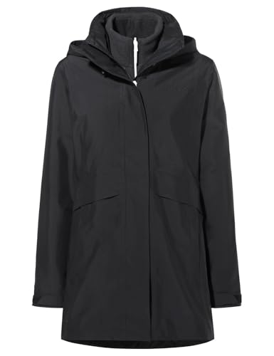 VAUDE Idris IV 3in1 Parka für Damen – Wasserdichte Regenjacke für Damen mit Fleece-Innenjacke, Wind und Regenjacke für Damen mit Ceplex Active Membran – ideal für Winter & Alltag