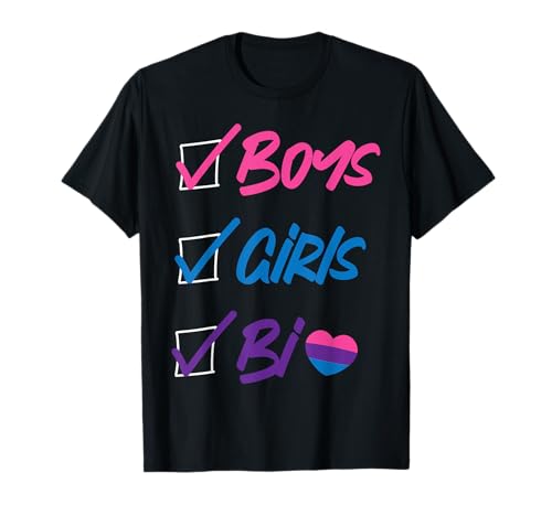 Bisexual Bi Pride Flagge Jungen Mädchen Bi T-Shirt