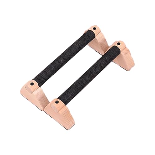 Barre per flessioni (confezione da 2) | In legno massello, altezza 20 cm o 30 cm, 780 g | Parallette in legno per pavimento | Supporto per salse russe per calisthenics e allenamento verticale