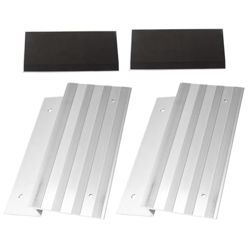 Kznifmk Kit de Rampa Carga para Camión y Remolque, Paquete de 2, Kit Placa Rampa Aluminio Compatible con para Duras Roble de 2 X 12 Pulgadas para Automóviles, Camiones y Remolques