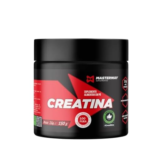 Masterway Suplementos - Creatina 100% Pura - Pote 150g