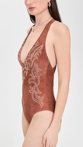 L'AGENCE Women's Lisa Bolero Plunge One Piece4