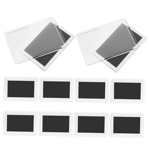Cabilock 1 Picture Frames for Fridge Insert Style Photo Holders Document Display for Refrigerators Metal Surfaces Effortless Photo Changes Easy to Clean Flexible 10pcs