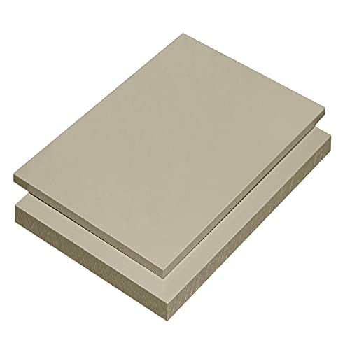 PP- Platte, Polypropylen Zuschnitte | 2-15mm Stärken | VERSCHIEDENE FORMATE | GRAU RAL 7032 | MADE IN GERMANY (2 Stück | 20 x 30cm, 2mm)