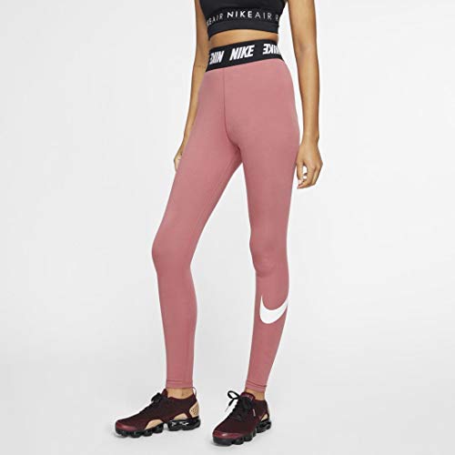 Nike Women's NSW Legging Club, Light Redwood/White, XX-Large