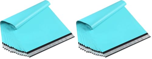 Image of UCGOU Poly Mailers 12x15.5 Inch Teal 200 Pack Medium Shipping Bags #5 Strong Thick Mailing Envelopes Self Sealing Adhesive Waterproof and Tear Proof Boutique Packaging Postal for Clothing