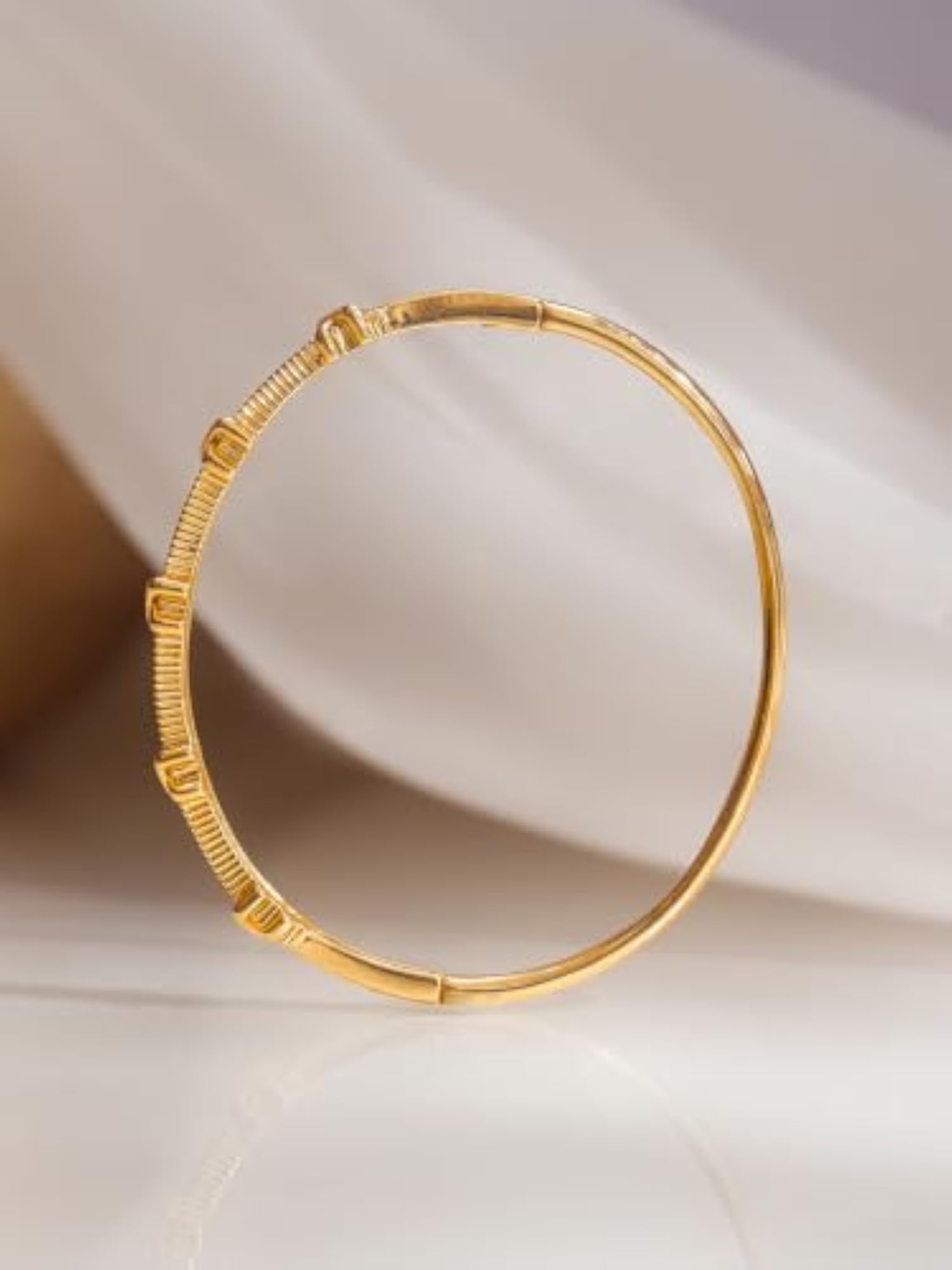 Women's Gold Plated Zircon X-Panel Bracelet, Gift