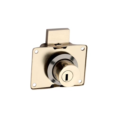 Image of DUKE Cabinet Lock with Brass Ultra Keys, 23mm Chrome Finish, Strong and Sturdy,MP-51 |Pack of 10|