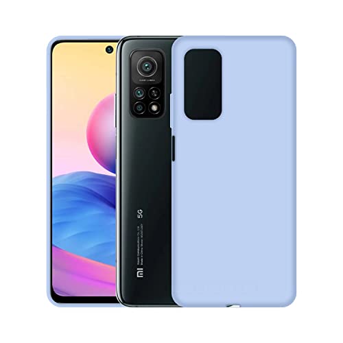 Image of Case Creation Liquid TPU Silicone Cover for Redmi 10T Soft Case,Anti-Dirty Slim Case Frosted Matte Cute Candy TPU Raised Bezel (Splash of Color) Back Case Cover for Xiaomi Redmi 10T -Light Purple