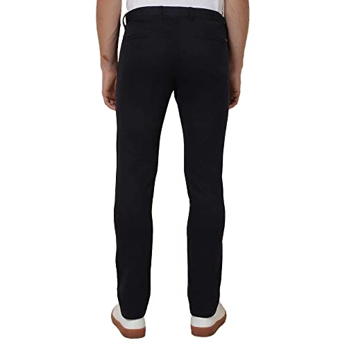 Image of blackberrys Solid Cotton Stretch Super Slim Fit Mens Trousers (S22975N1IS22FMN-P)