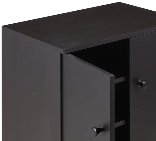 Image of Amazon Brand - Solimo Engineered Wood 2 Door Shoe Rack | Wenge | 43D x 60W x 81H cms