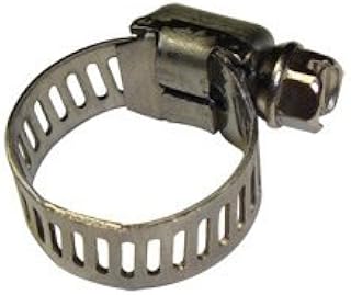 Interstate Pneumatics H580-6PK 1/4 Inch to 5/8 Inch Adjustable Stainless Steel Metal Band Radiator Hose Clamp - Pack of 6