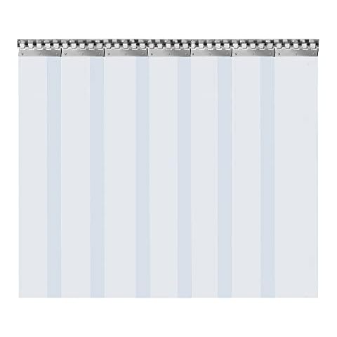 Cortina de tiras de PVC transparente Bathrena Cover