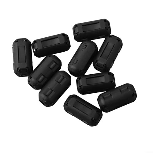 10 anillos de filtro supresor de ruido de ferrita para RFI para mejora de señal USB y audio (5 mm)