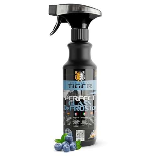 CHEMICAL TIGER - Spray Dégivrant Pare-Brise - Dégivreur de Vitres Jusqu'à -70°C - pour les Vitres, les Miroirs, les Serrures, les Escaliers - Ne Tache pas - Parfum de Baies - Concentré - 500 ml