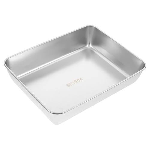 BESPORTBLE Teglia Forno in Acciaio Resistente e Versatile per Pane Torte e Toast Vassoio da Cucina Multiuso per Uso Domestico