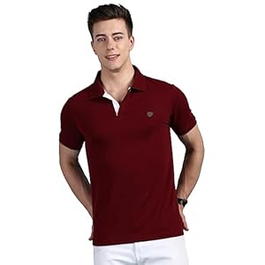 Lux Cozi Men’s Regular Fit Polo Neck Half Sleeve Solid Casual T-Shirt | Polo T-Shirt for Men