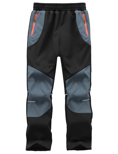 Buyboxs Kids Snow Pants Boys Waterproof Insulated Hiking Pants Youth