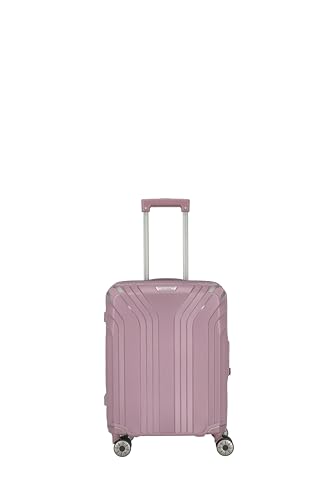 Travelite 4-Rad Hartschalen Handgepäck Koffer klein mit recyceltem Innenfutter, Gepäck Serie ELVAA: Stylischer Trolley mit Schutzecken + TSA Schloss, 55 cm, 41 Liter