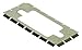 09D-M-210-NI?-?EMI Shielding Gasket, Slotted, Stainless Steel, D-Sub Miniature, 1.4" Length, 0.7" Width, 155DB