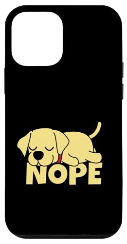 Lazy Labrador Retriever Yellow Lab Cute Dog Nope �X�}�z�P�[�X iPhone 12 mini �p