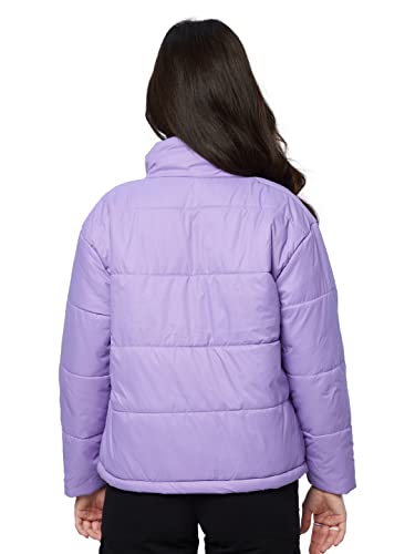 Image of The Souled Store Solids Women and Girls Solid Full Sleeve Cotton Blend Puffer Jackets