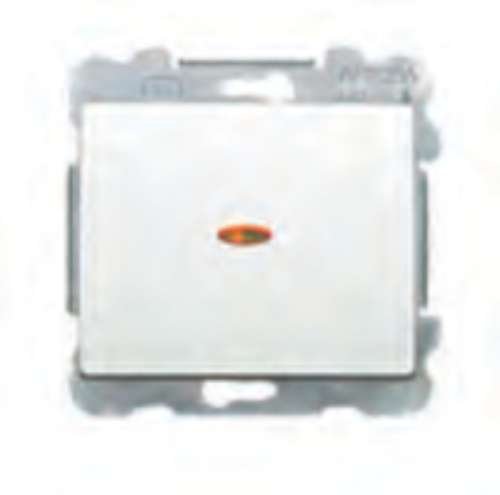 Commutateur interrupteur signal lumineux BJC Iris blanc va et vient mural