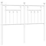 vidaXL Cabecero de Repuesto de Metal Blanco 120 cm, cabecero Blanco