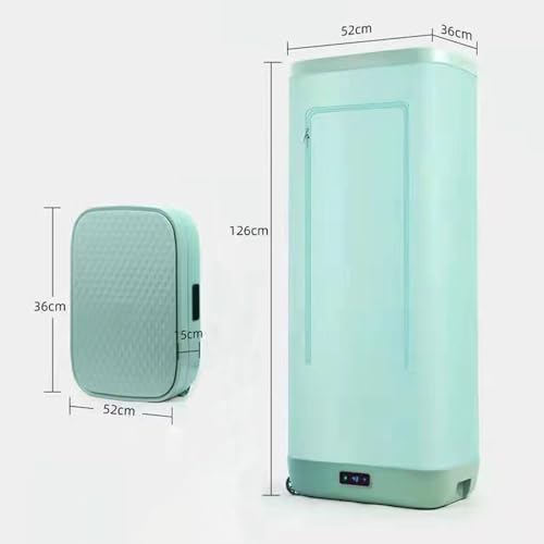 Household Clothes Dryer, Clothes Wrinkle Removal Machine, Box Storage Design, Push-Open Lid, Easy to Carry, Suitable for Home, Hotel, Apartment, Dormitory, RV,LightBlue