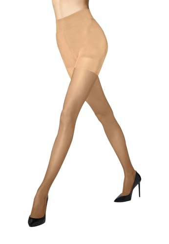 Wolford Miss W 30 Push-Up Tights for Women Knitted-In Shaping Pushup Effect Strong Leg Support Sustainable Dye Sheer Hosiery Fairly light Beige Small