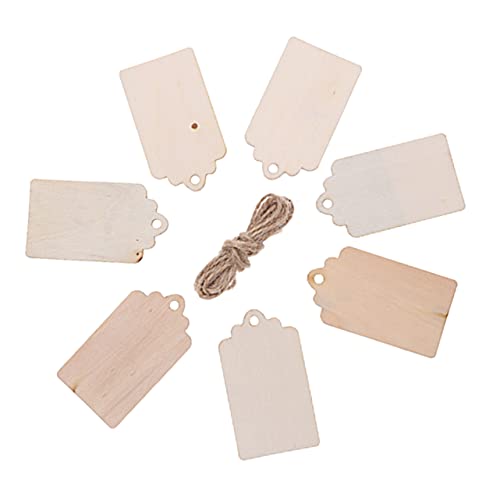 CIMAXIC Hanging Note Board 100pcs Decor Wood Piece Easy Assemble Home Wall Dec