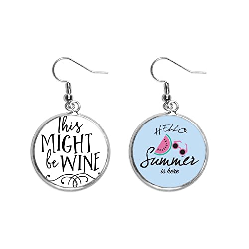 Pendientes de sandía originales con encaje calado el regalo de verano perfecto para amigas
