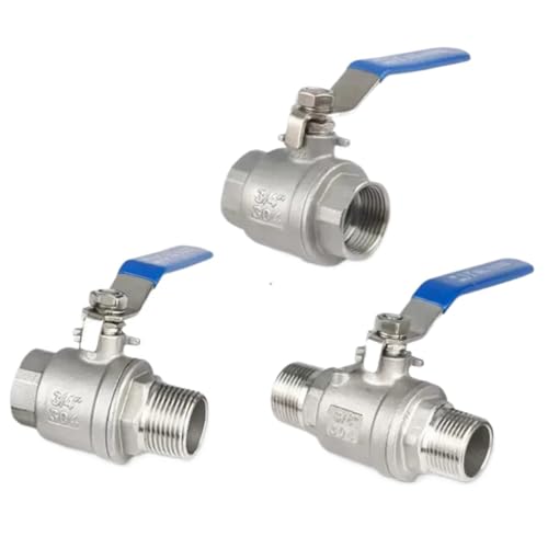 Vanne à boisseau sphérique en inox 304 à passage intégral 1/4