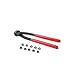 Produktbild BEESCLOVER Ohrklemmenzange + 10 Stück 5,87,0 mm Ohr Plus Edelstahl Hydraulische Schlauchschellen Rot Schwarz A1654-02