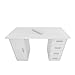 OBABO Double Edged Manicure Nail Table with Drawer White