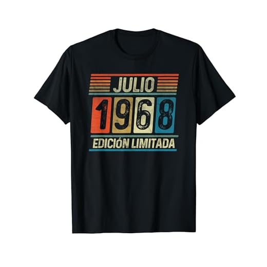 Julio 1968 Vintage - 55 Años Regalo Cumpleaños Hombre Camiseta
