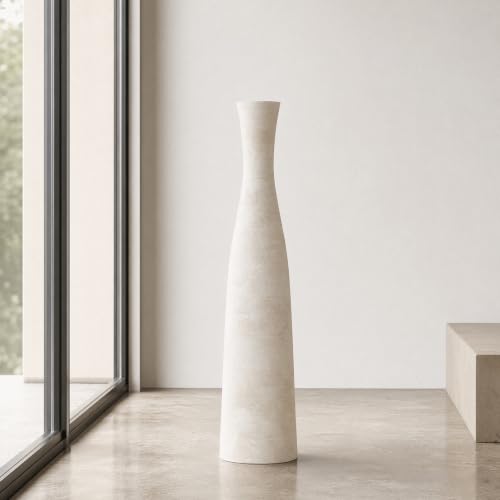Image of Ceramic Tall Floor Vase, 29 inch Terracotta Large Decorative Vases Home Decor