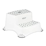 Graco Double Step Stool with Anti-Slip Grip - White