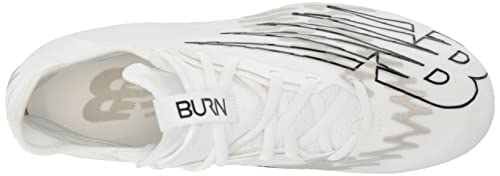 New Balance Men\'s Burn X 3 Speed Lacrosse Shoe, White/Dynomite, 11