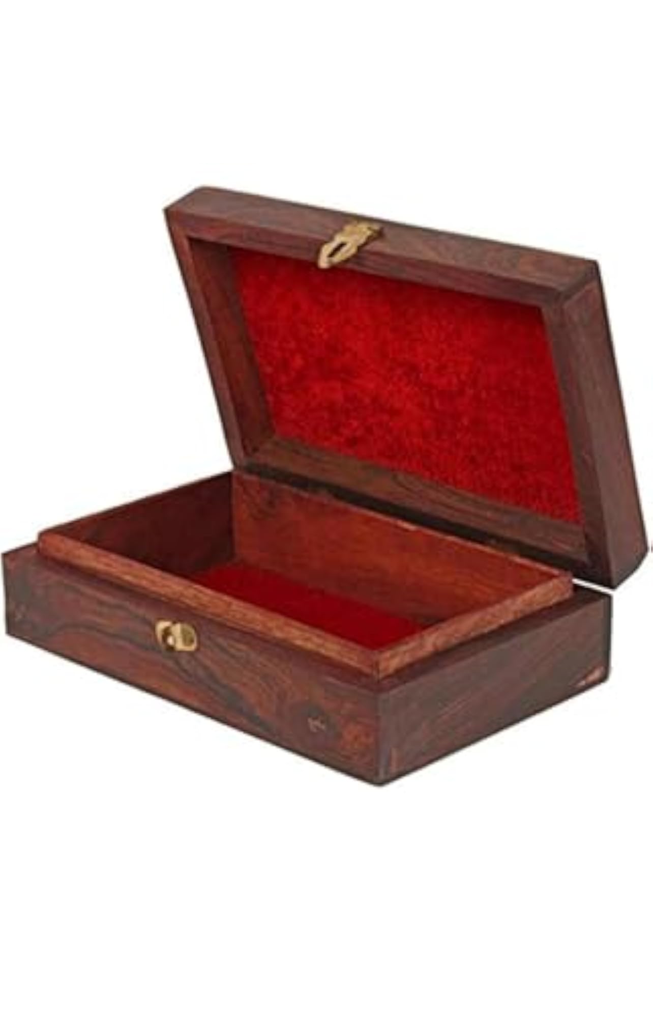 Handmade Wooden Jewellery Box, Intricate Carvings Gift