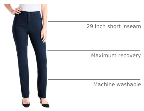 Image of Gloria Vanderbilt Womens Amanda Classic High Rise Tapered Jean Petite