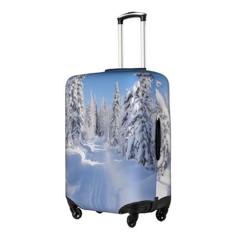 Beautiful Snowscape Suitcase Covers, Luggage Protectors Fits Four Sizes Suitcase For Travel2