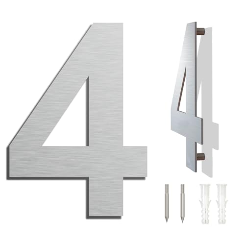 Large Modern House Numbers Stainless Steel Door Numbers -Corrosion Resistant and Easy to Clean