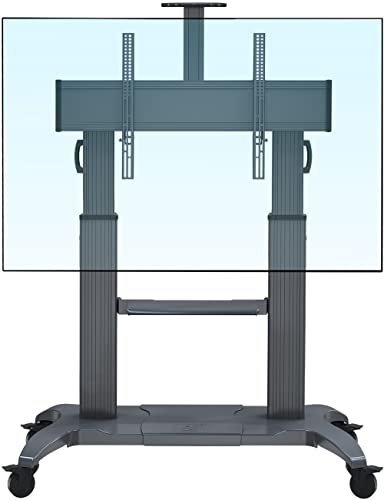NB North Bayou Mobile TV Cart Heavy Duty TV Stand with Wheels for 70 to 110 inch LCD LED OLED Flat Panel Plasma TV up to 200lbs CF100-B