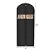 Univivi Garment Bag 60inch Lightweight Suit Bags for Closet Storage, Hanging Clothes Cover 3 Pack with Zipper and Eye-Hole Carry Handles for Folding for Tuxedos Coats Dresses, Black