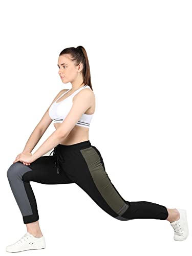 Image of CHKOKKO Women High Rise Sports Gym Regular Fit Track Pant Running Lower With Pocket